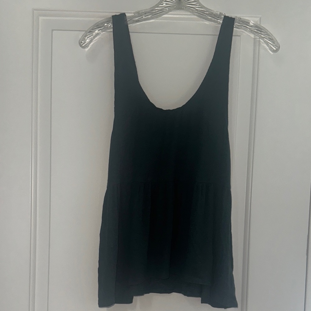 American Eagle Outfitters Dark Green Scoop Neck Tank